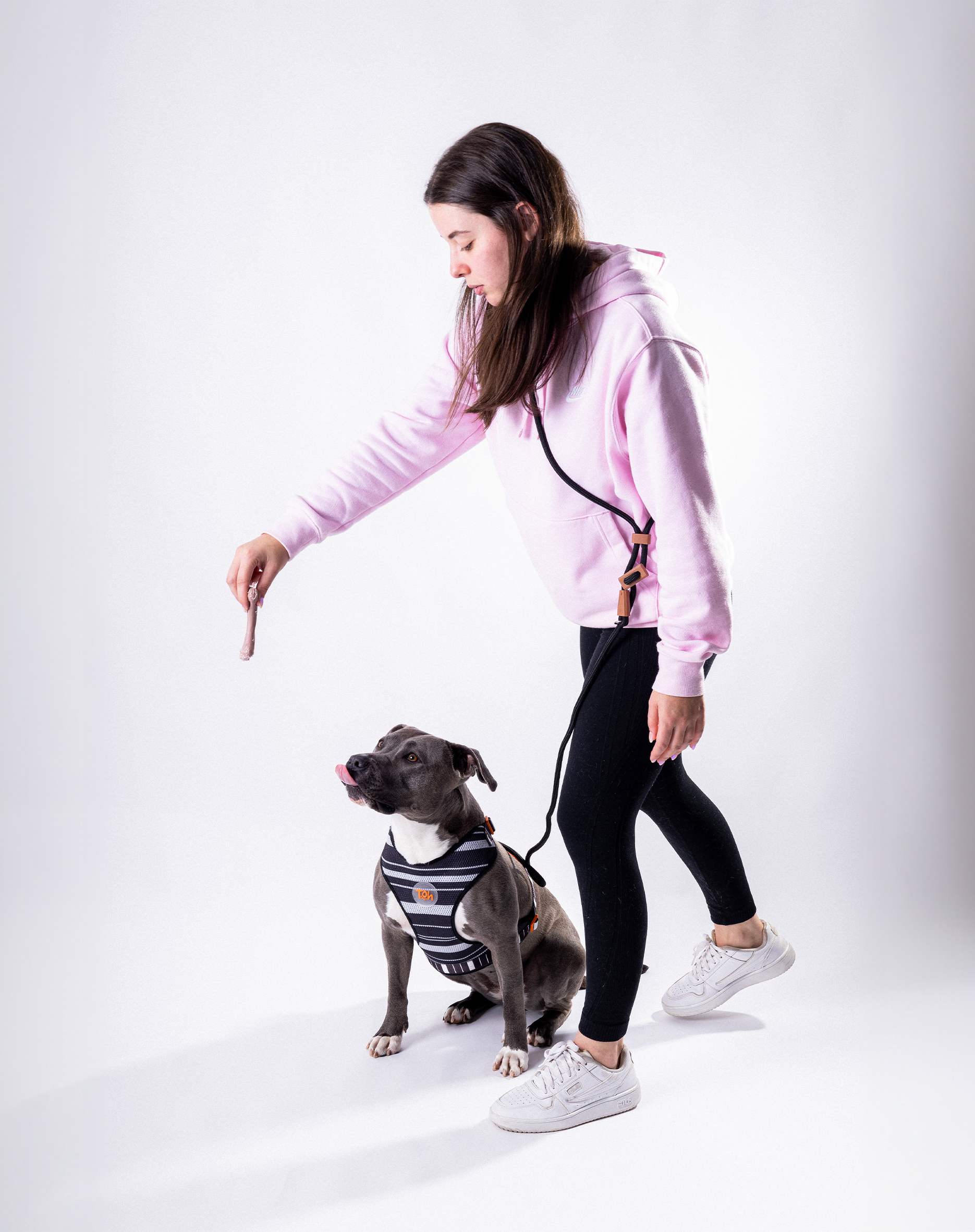 Toh - Wholesale Pet Leash - Dog - Trela Mãos-Livres Preta2