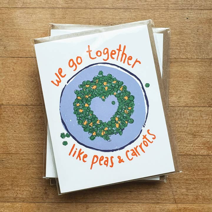 Ærter & Gulerødder Hilsen Kort for engroshandel hos L. R. Fern