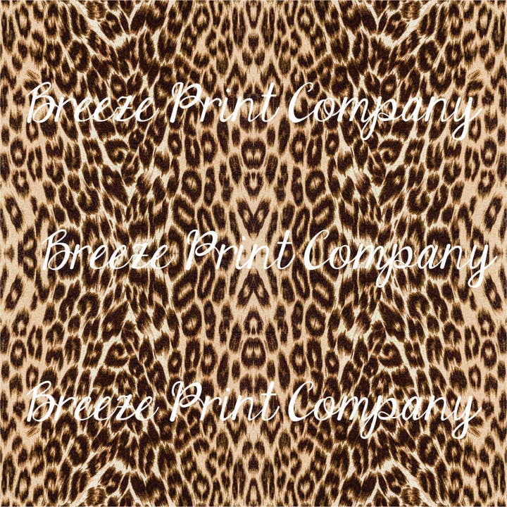 Leopard print sublimation pattern sheet S4004 for wholesale by BreezePrintCo