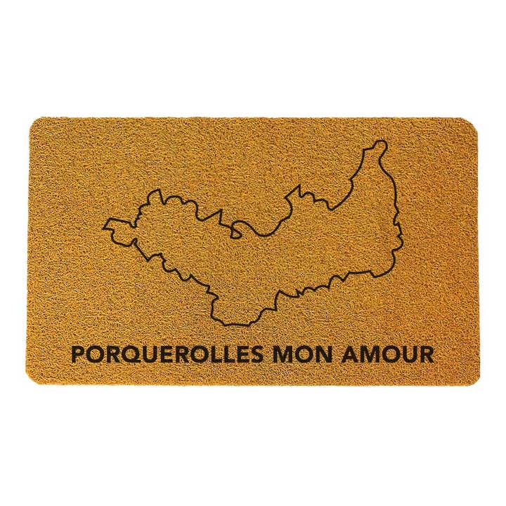 Porquerolles doormat - 5 pcs minimum for wholesale by MY CITY MEMORY