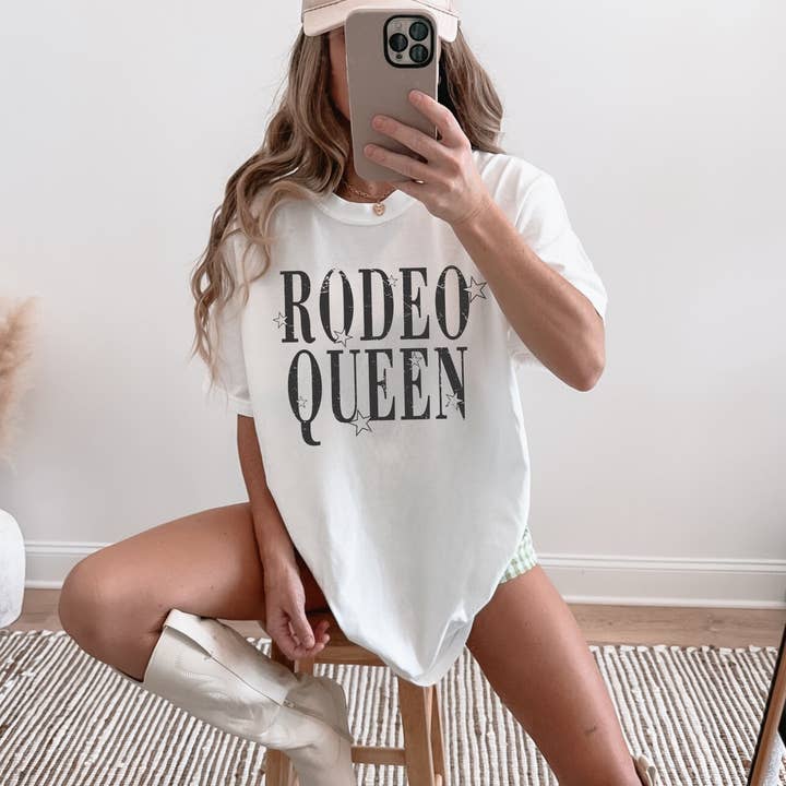 Hey Jude Graphic Tees - Wholesale Screen Printed T-Shirt - Women's - Rodeo Queen Tee Shirt0