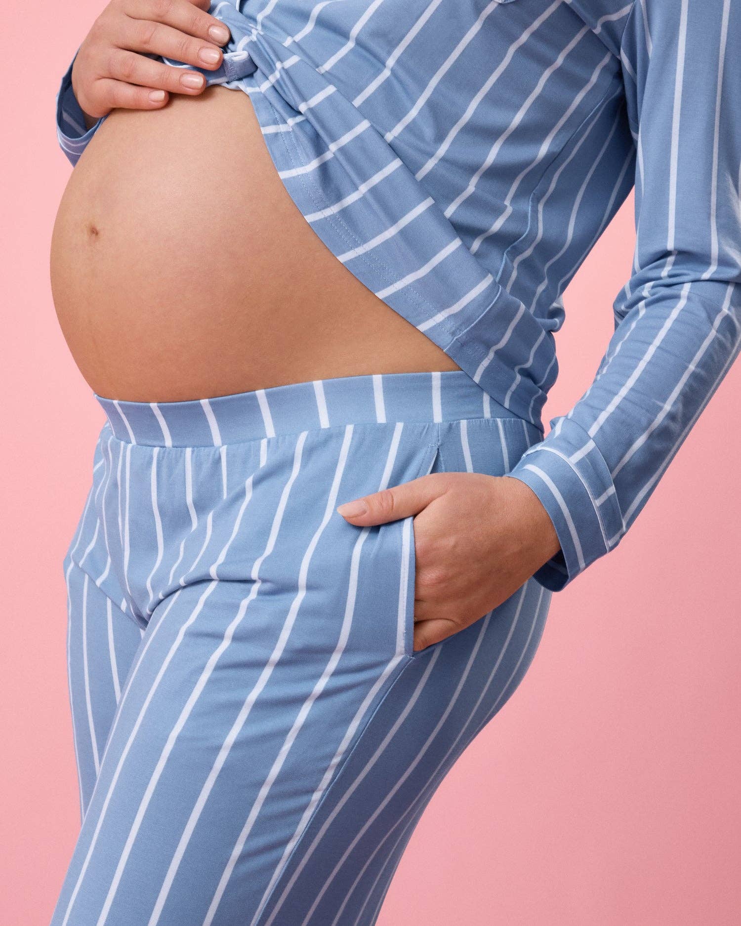 Kindred Bravely - Wholesale Sleepwear Set - Women's - Birthday Colors: Clea Bamboo Long Sleeve Pajama Set10