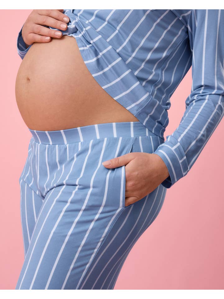 Kindred Bravely - Wholesale Sleepwear Set - Women's - Birthday Colors: Clea Bamboo Long Sleeve Pajama Set10