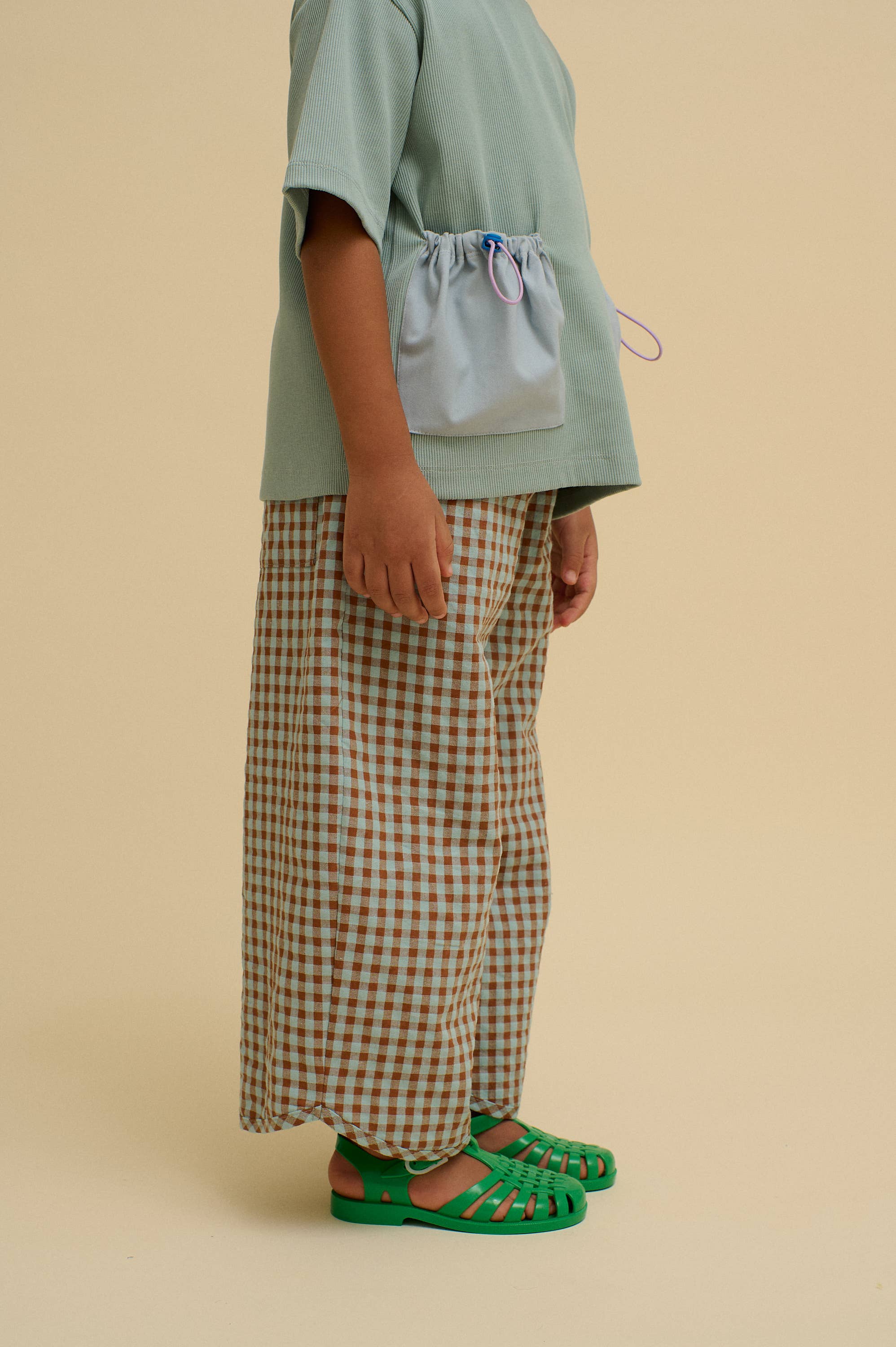 Green CHECKERED PANTS  for wholesale on Faire2