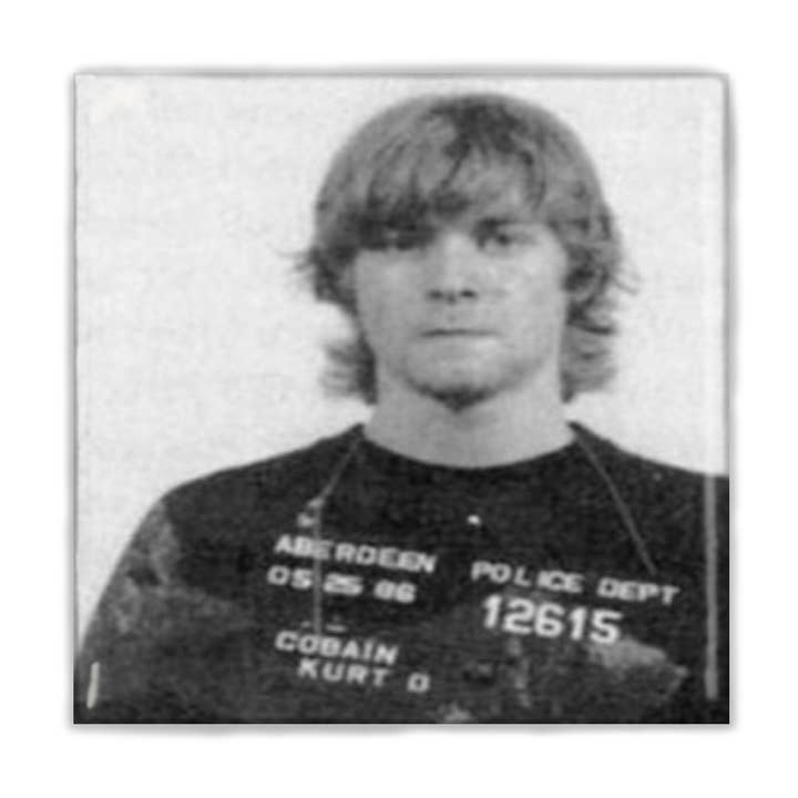 Aimant Kurt Cobain Mugshot 2x2 pour la vente par Lucky Mfg. Co.