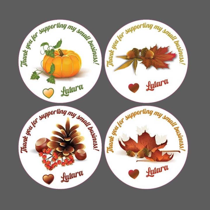 Stickers "Your Order Made My Day" Fall (60) for wholesale by KL Design Works