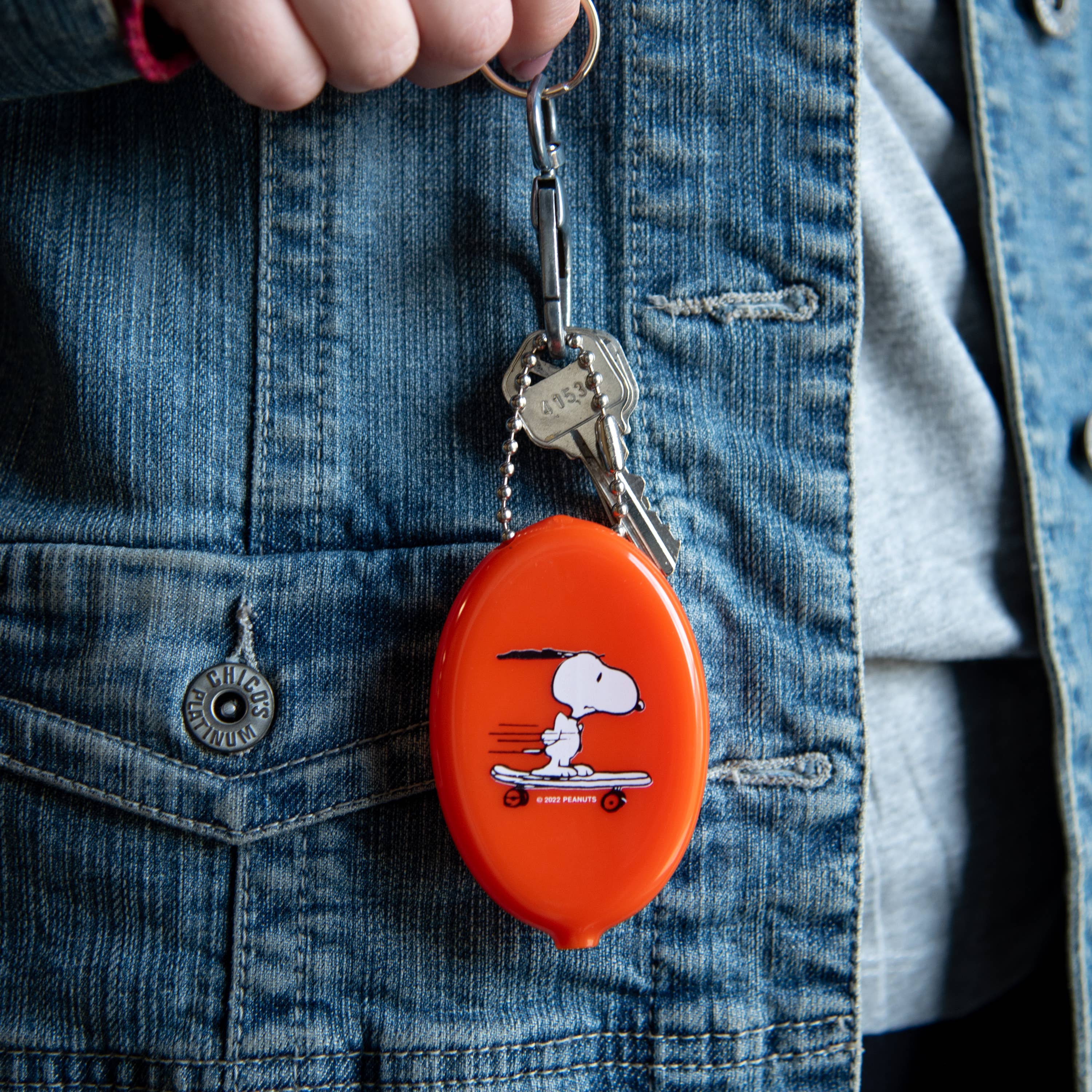 Three Potato Four - Wholesale Coin Purse - Unisex - 3P4 x Peanuts® - Snoopy Skateboard Coin Pouch3