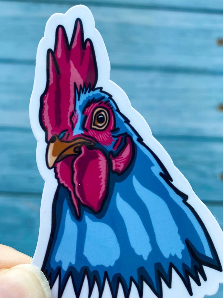 Sticker | Chicken for wholesale by Melanie Feltham Art