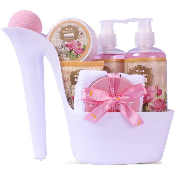 Matashi - Wholesale Bath & Body Set - Luxury 8-Pc Rose Spa Holiday & Birthday Gift Set for Women