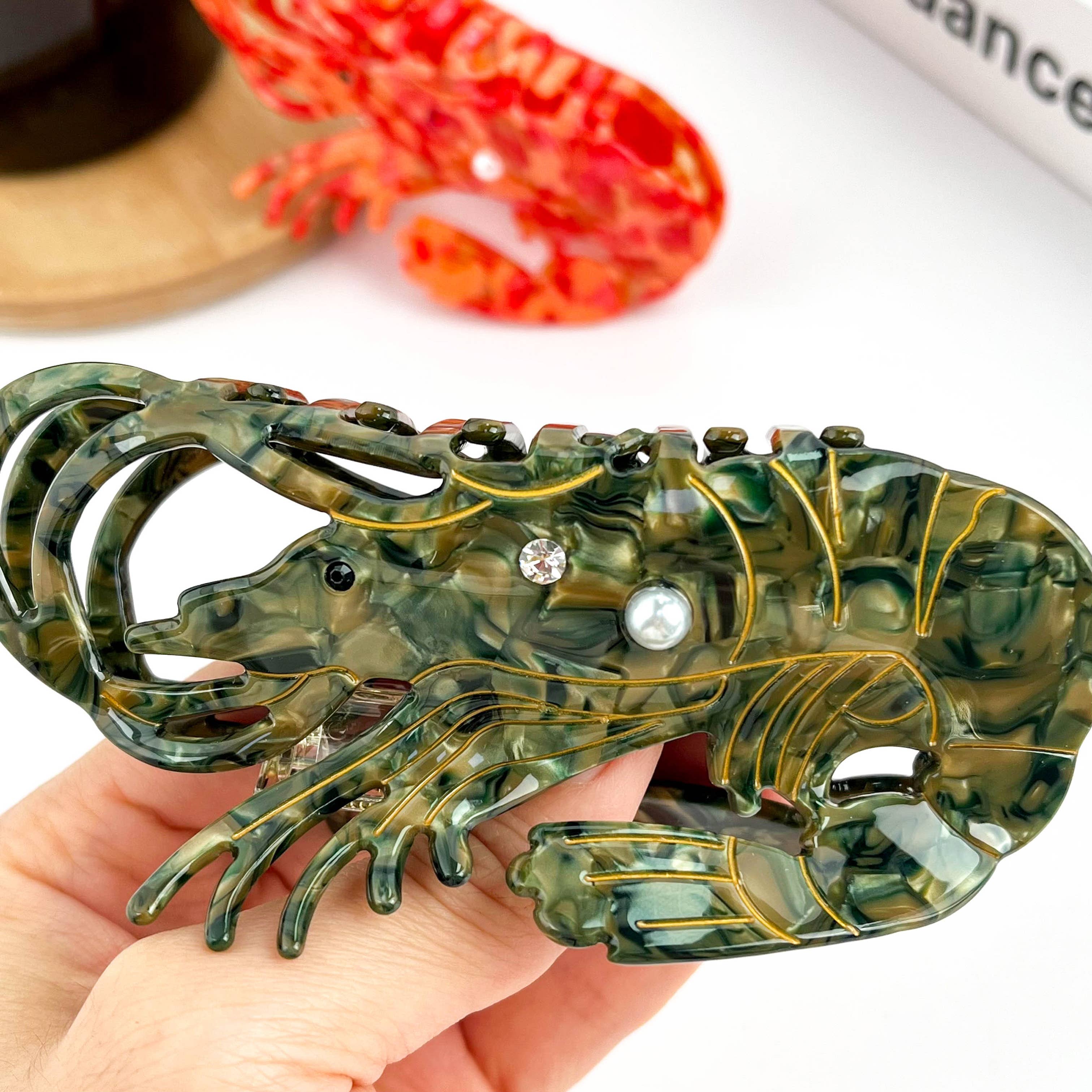 TheDivaSoap - Wholesale Hair Clip - Women's - Lobster Claw Clip, Acetate Marine Animal Hair Clip3