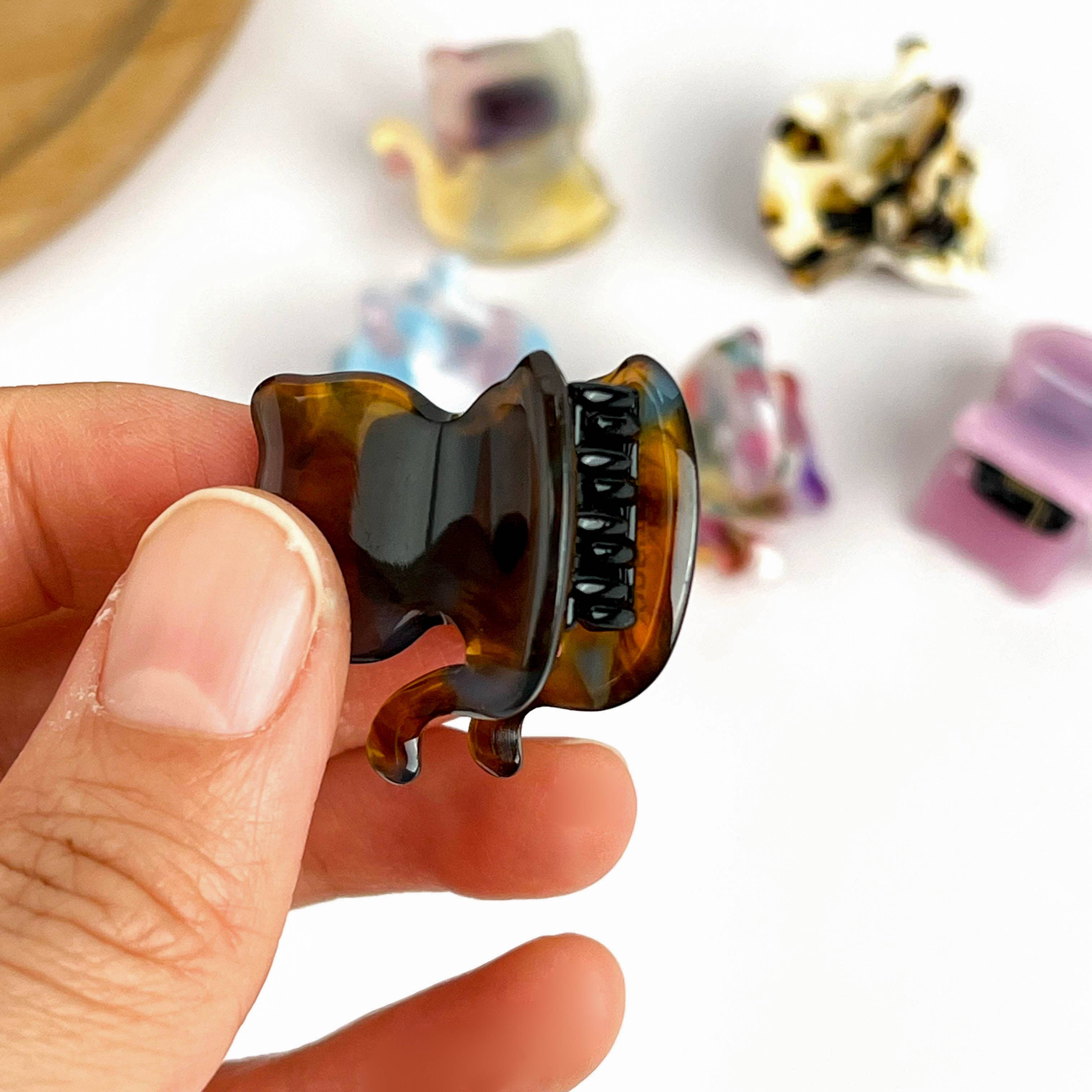 TheDivaSoap - Wholesale Hair Clip - Women's - Mini Cat Acetate Hair Claw Clip, Cute Animal Clips8