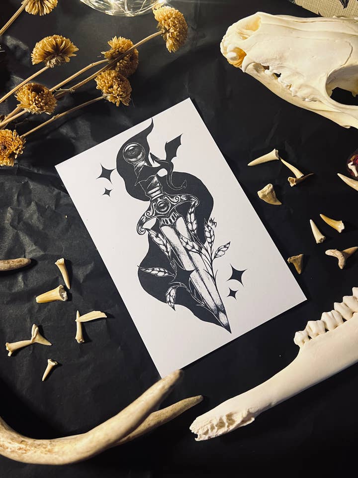 Dragon's Breath Mini Print for wholesale by BLKCatStudio