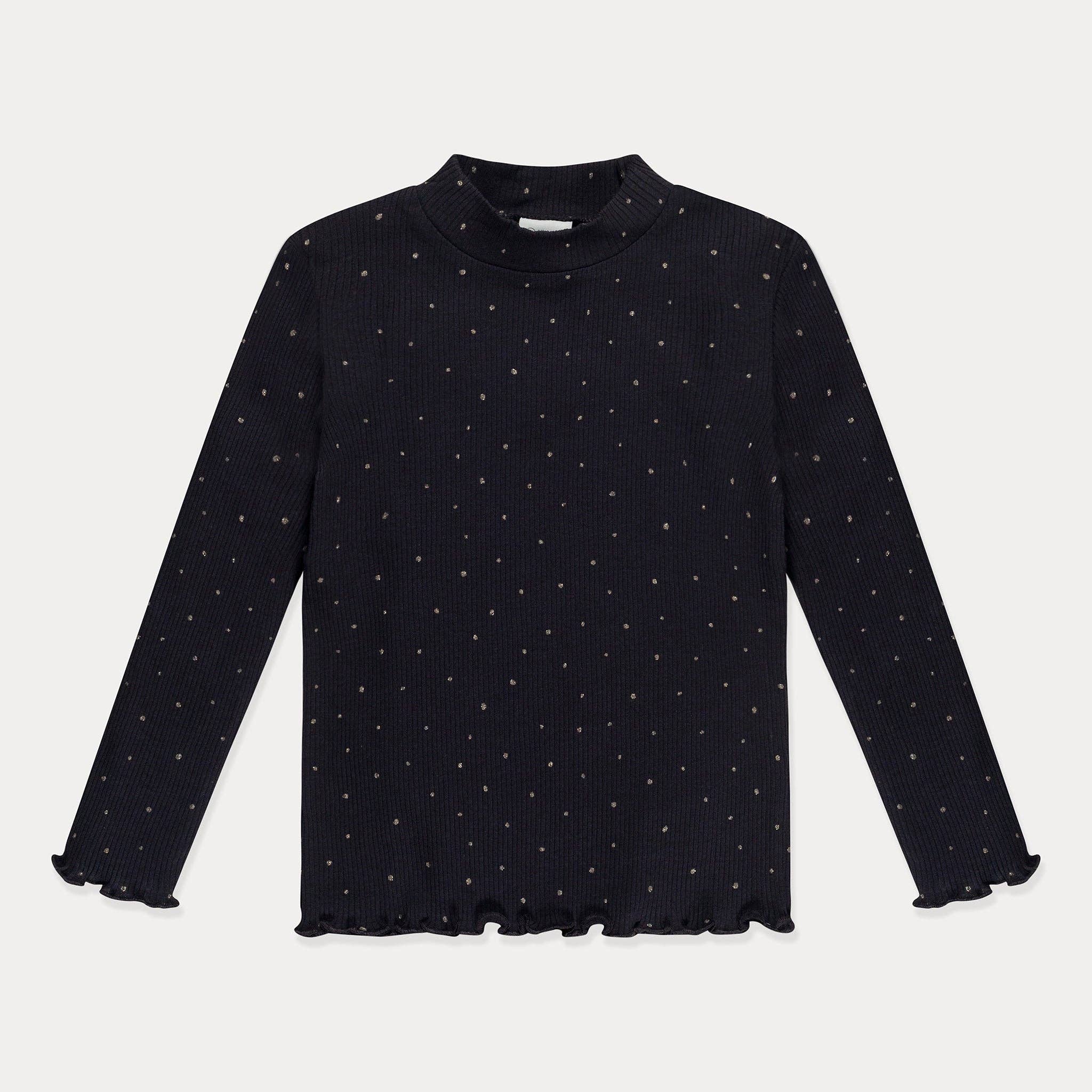 Mini Wardrobes – Engroshandel T-shirt - Børn – Langærmet skjorte til småbørn til piger, bomuldsribbet, flere farver2