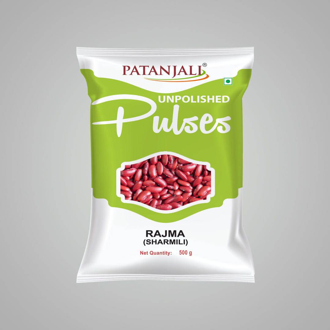 India shopping – wholesale Beans – Patanjali Unpolished Rajma (Sharmili) - 500 gms0