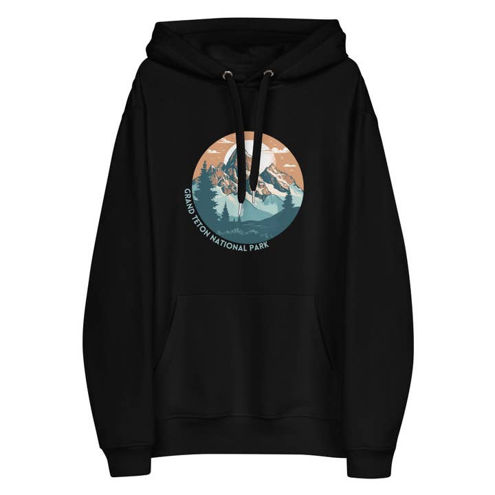 Grand Teton National Park Premium eco-hoodie voor wholesale door Wander Trails
