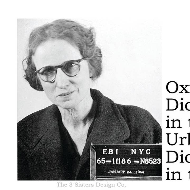 Pegatinas para casa grande. Diccionario Oxford en las calles... para venta al por mayor de The 3 Sisters Design Co.