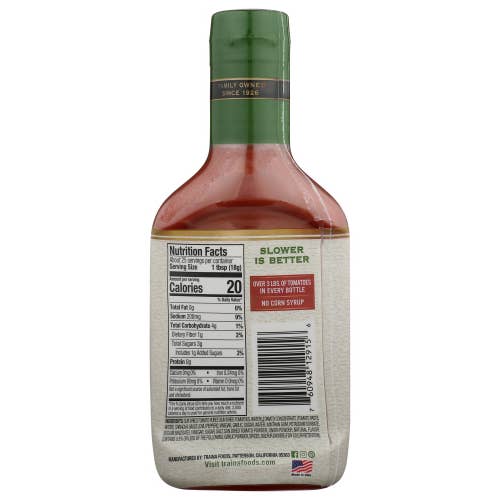 Traina Home Grown - Wholesale Ketchup - 6 pack of Gourmet Sriracha Sun Dried Tomato Ketchup1