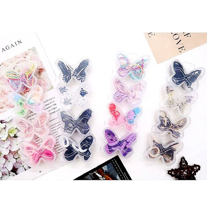 Diacly – wholesale Hair clip – Women’s – 12pk Butterfly Case Four Seperate Hair Clip Tie Set1