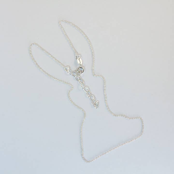 Ajmer by Jodi - Wholesale Link & Chain Necklace - Adjustable 16-18 inch sterling silver cable chain