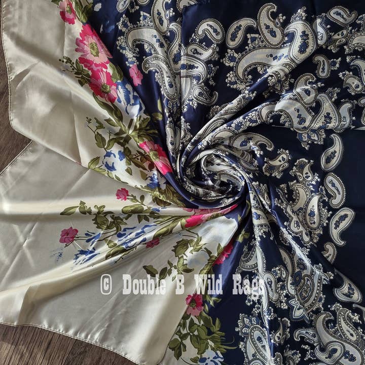 Double B Wild Rags – wholesale Scarf – Women's – Wild Rag BARGAIN CORNER Classic Paisley and Floral Cowboy Western Neck Scarf by Double B Wild Rags6