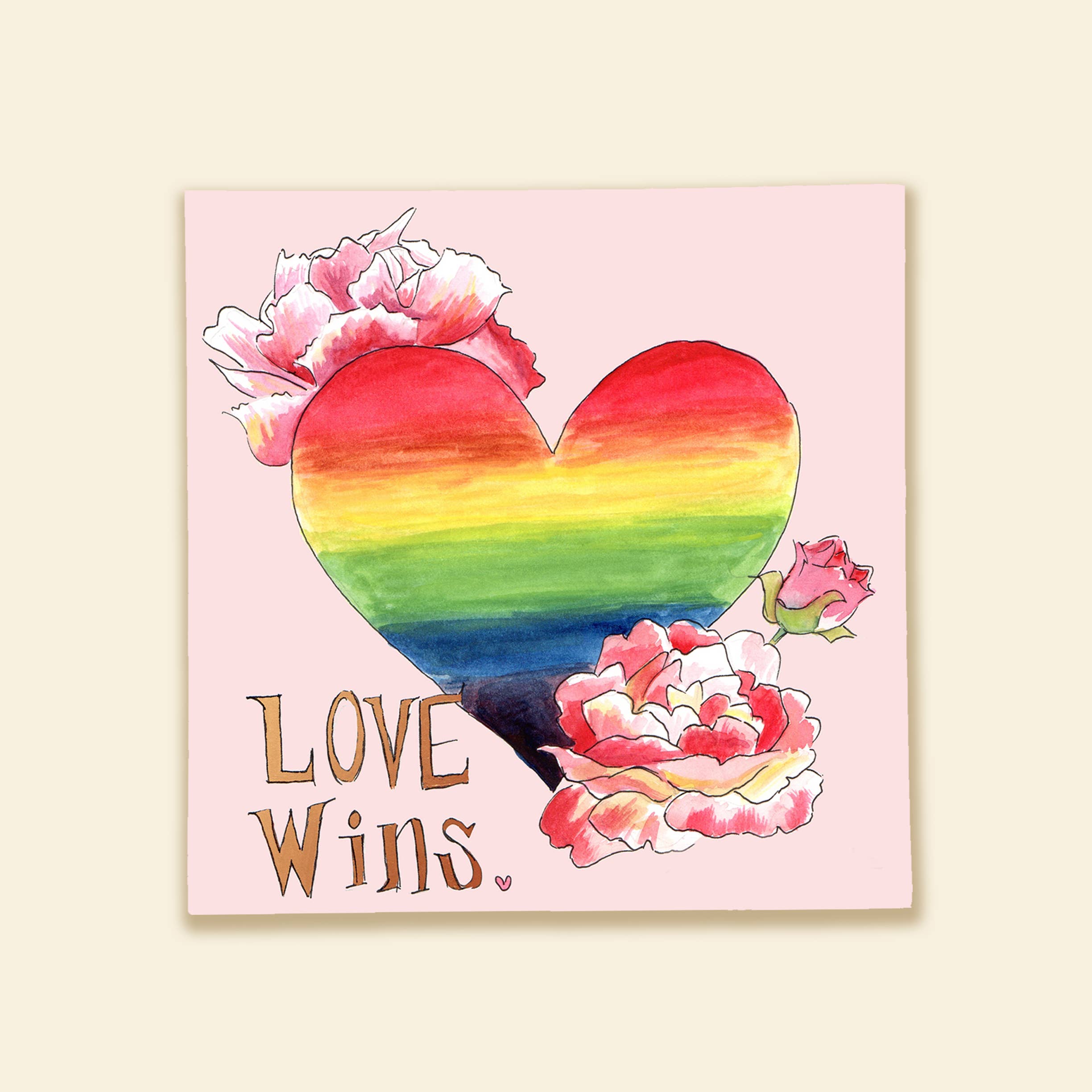Whimsical Art by Darcy Goedecke - Wholesale Sticker - Love Wins | Sticker