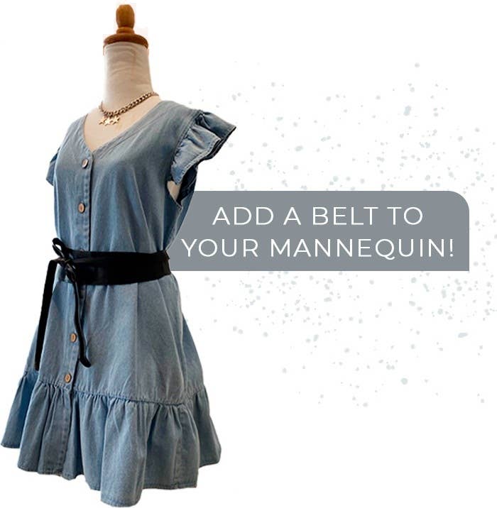 ADA Collection Belts – wholesale Bälte - Dam – Chloe Omslagsbälte – Svart Mocka | Justerbar OS7