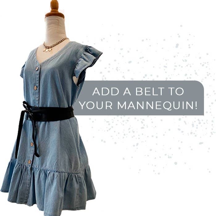 ADA Collection Belts – wholesale Bälte - Dam – Chloe Omslagsbälte – Svart Mocka | Justerbar OS7