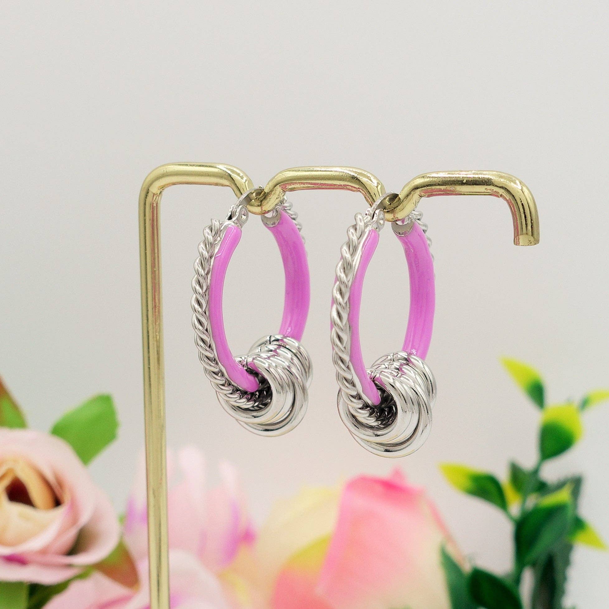Daemon srls - Wholesale Hoop Earrings - JUDITH - ACCIAIO INOSSIDABILE orecchini a cerchio smaltati2