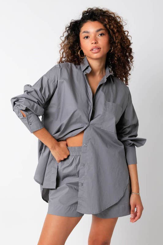 Olivaceous - Wholesale Button Down Shirt - Women's - Zaria Shirt9