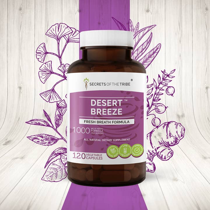 Secrets Of The Tribe - Wholesale Oral supplement/vitamin - Desert Breeze Capsules. Fresh Breath Formula2