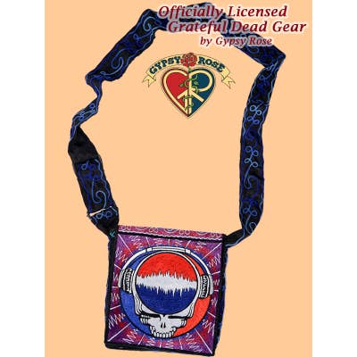 Grateful Dead Steal Your Sound Wave messenger bag for wholesale by Gypsy Rose