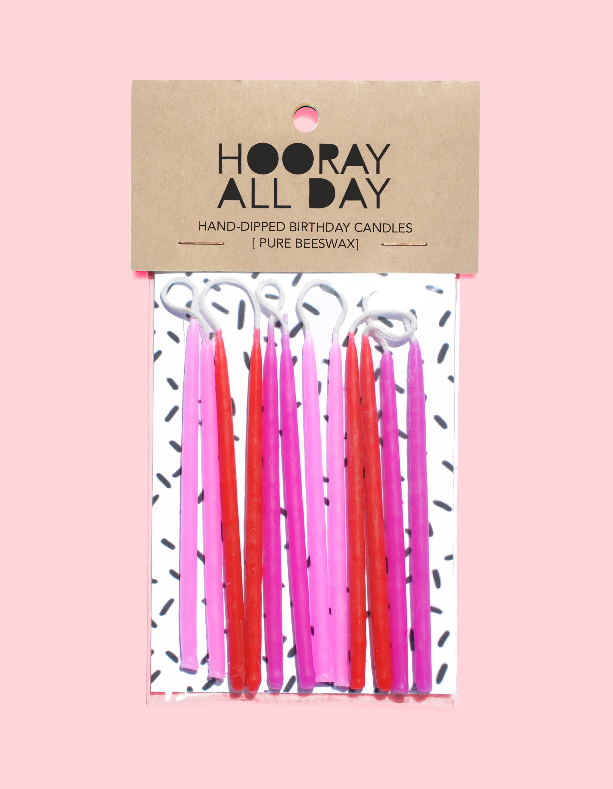 Hooray All Day - Wholesale Cake Candle - 100% Beeswax Hand-Dipped Birthday Candles1