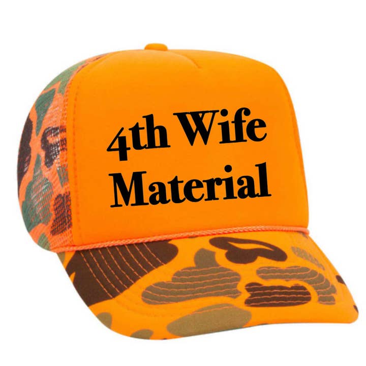 Inappropriate Trucker Hats - Venta al por mayor Gorra trucker - Mujer - Gorra de camionero 4th Wife Material19