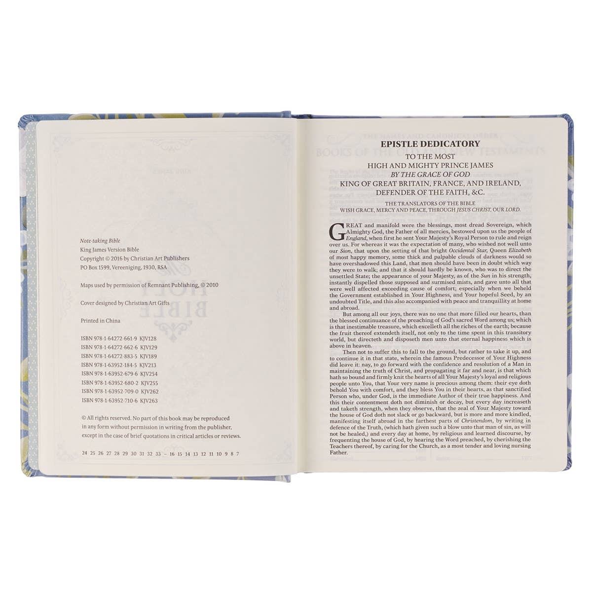 Christian Art Gifts - Wholesale Display Book - KJV Note-taking Bible HC Things Above Col. 3:25