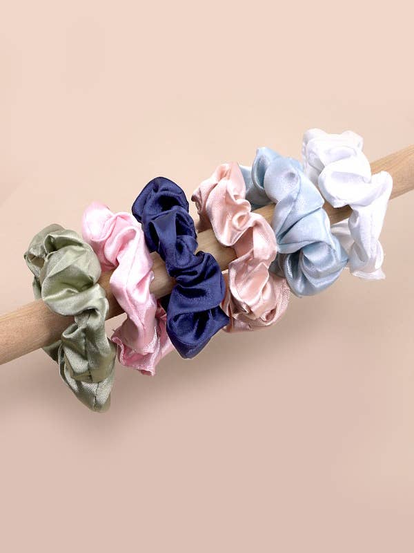 SILK SCRUNCHIES SET OF 6 | 40S720 for wholesale by JOSSLYN by wall to wall