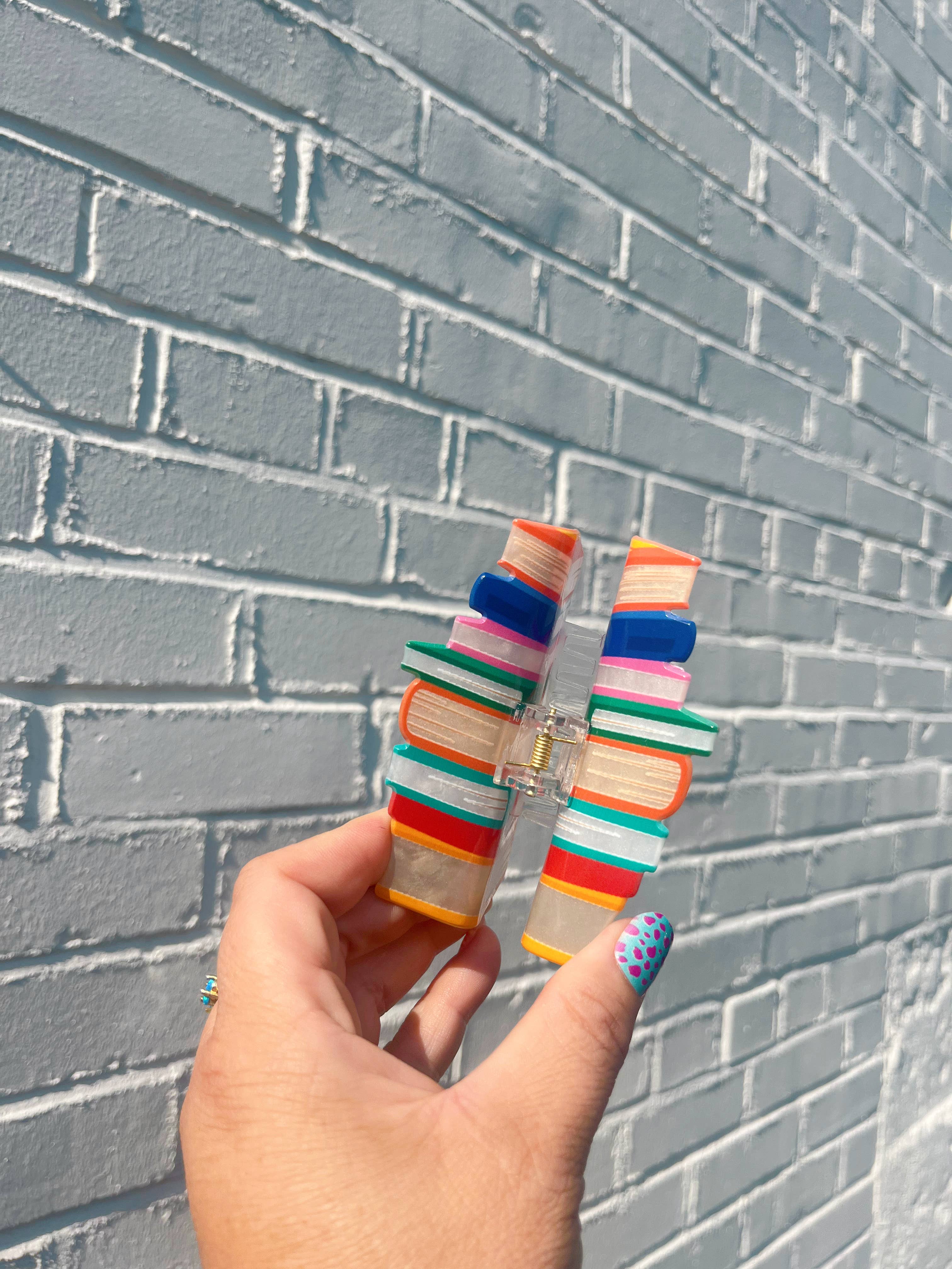 NatterDoodle – wholesale Hair clip – Women’s – Read My Clips Book Hair Claw | Book Lover Hair Accessory 3