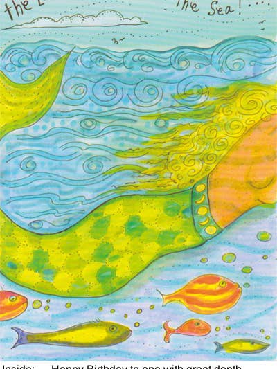 Den vackraste sjöjungfrun i havet för wholesale av Nancie dunn cards