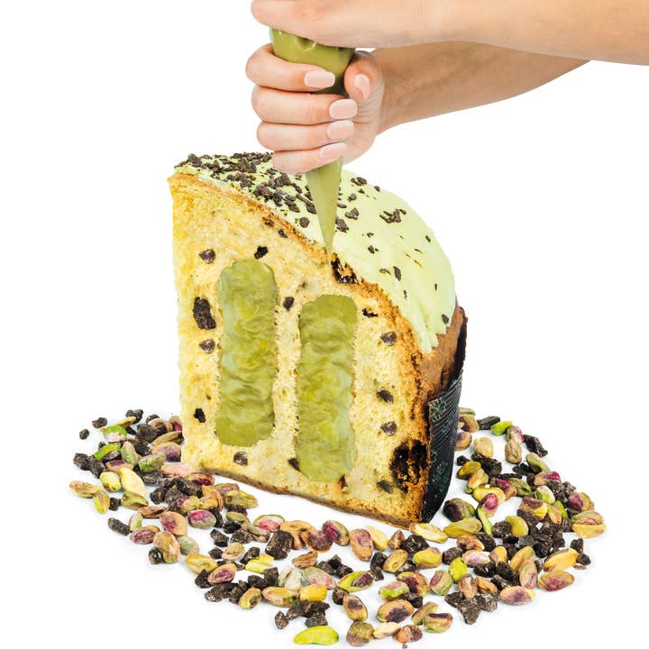 DOLCI PELUSO SRL - Vendita all'ingrosso Torta - PANETTO ARTIGIANALE CON CIOCCOLATO DI MODICA IGP &PISTACCHIO