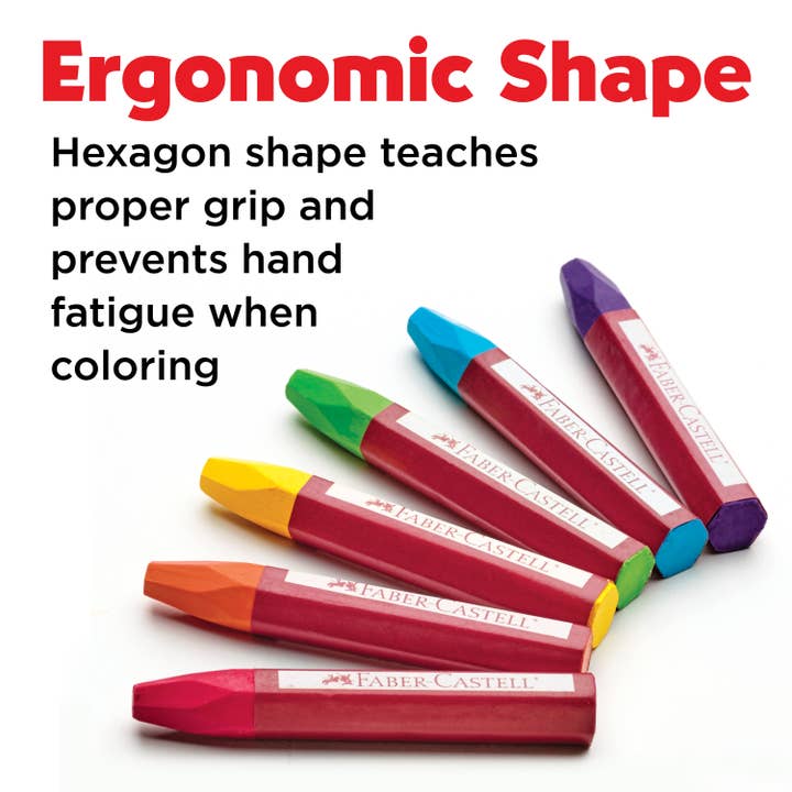 Faber-Castell / Creativity for Kids - Vente Set de coloriage – enfant et bébé - 24 pastels à l'huile dans un étui de rangement pour enfants2