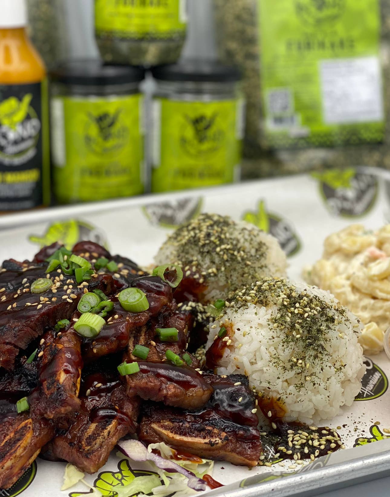 Pono Hawaiian Foods Co - Vente Mélanges d'épices séchées - Furikake Wasabi-Nori Premium - Paquet de 1 lb, Sans Gluten 10 pièces cs6