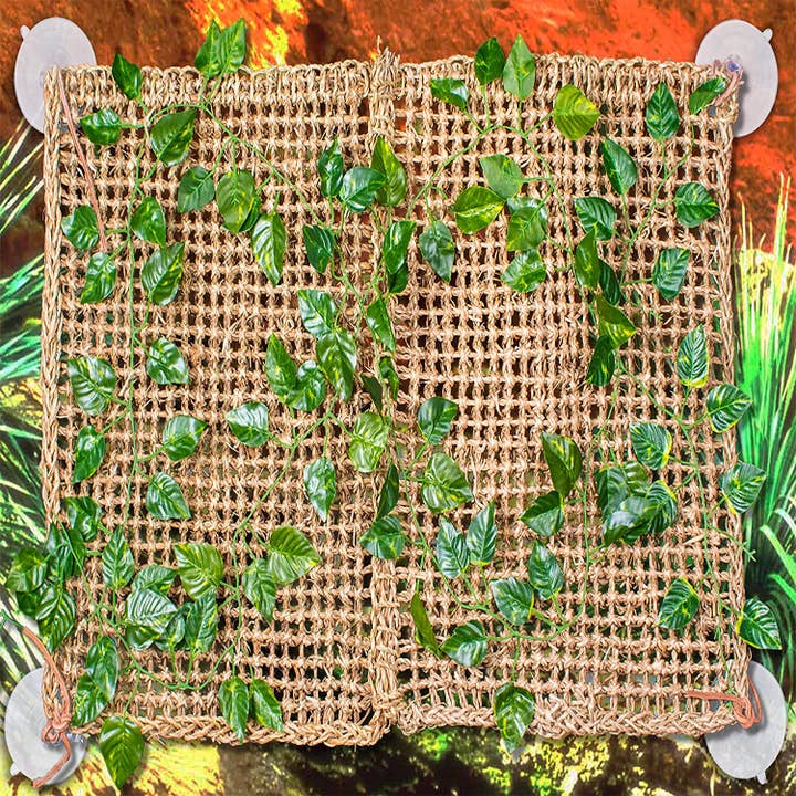 Penn-Plax - Wholesale Pet Toy - Cat/Dog - Reptology Lizard Lounger Vine Backdrop2