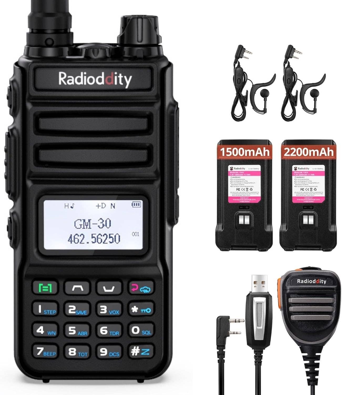 Radioddity - Wholesale Small/Handheld Appliance - Radioddity GM-30 GMRS Radio | 5W | VHF & UHF Scanner | NOAA | USB-C | SYNC9
