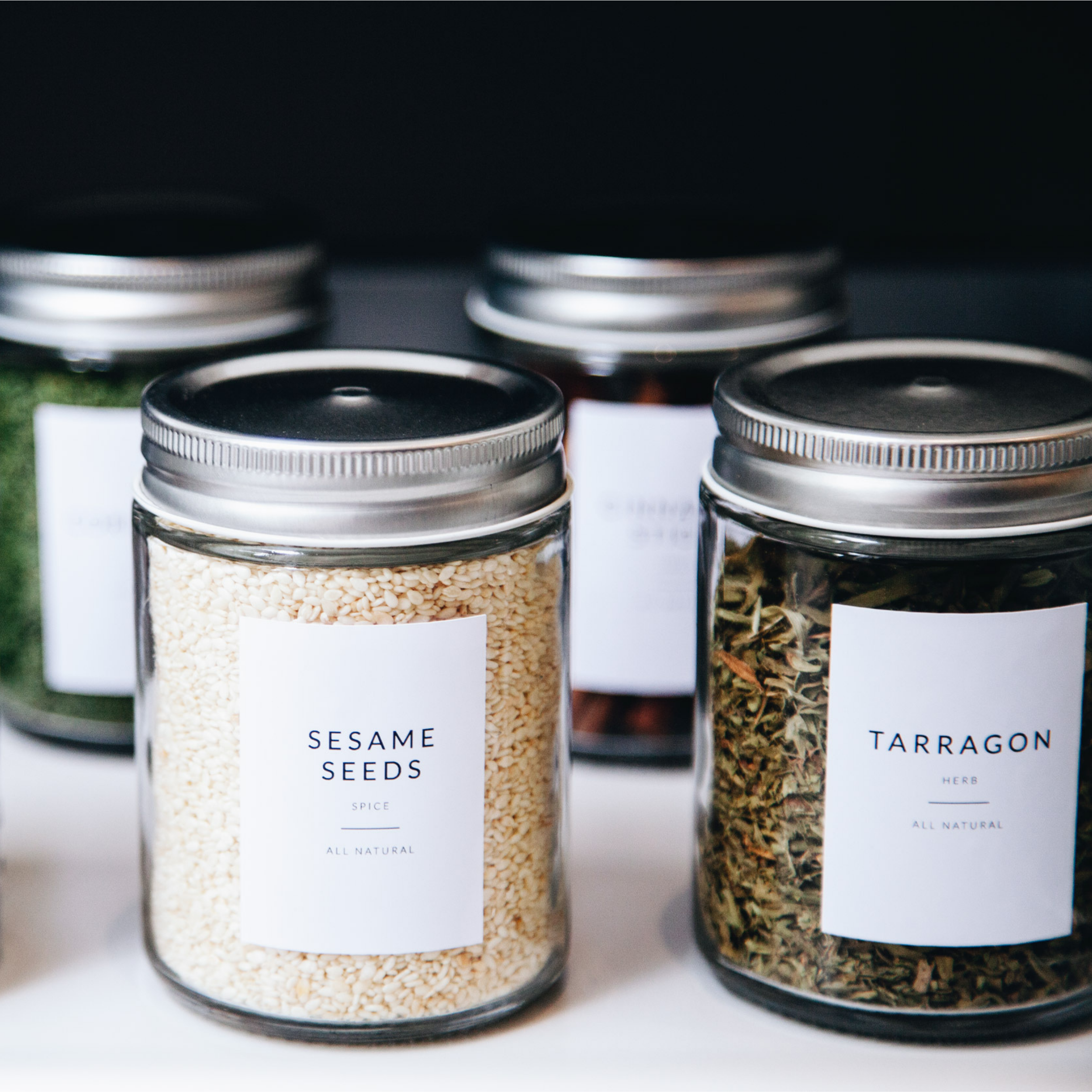 Savvy & Sorted - Wholesale Food/Beverage Label - Minimalist Spice Labels10