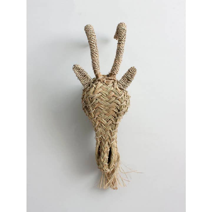 Mikwi – Großhandel 3D-Wandkunst – Mikwi Handgefertigte Tierkopf-Deko aus Stroh – Täuschende Wandtrophäen2