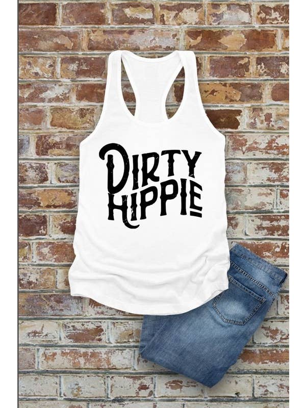 Top Avenue - Wholesale Tank top – Women′s - Dirty Hippie, Women Fit Fitted Racerback Tank Top