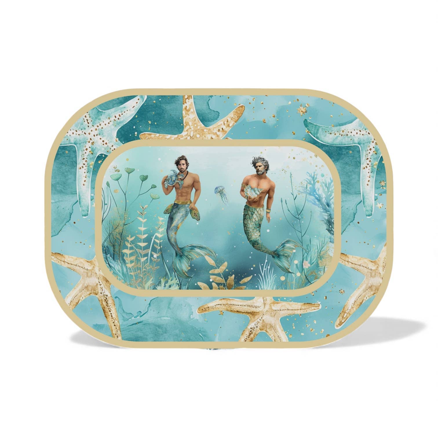 December Diamonds – wholesale Serving tray – 17in Mermen Serving Tray