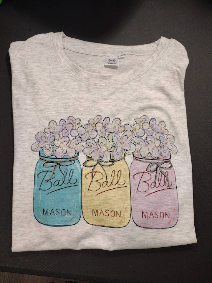 floral glass jars for wholesale by ZG Customs LLC