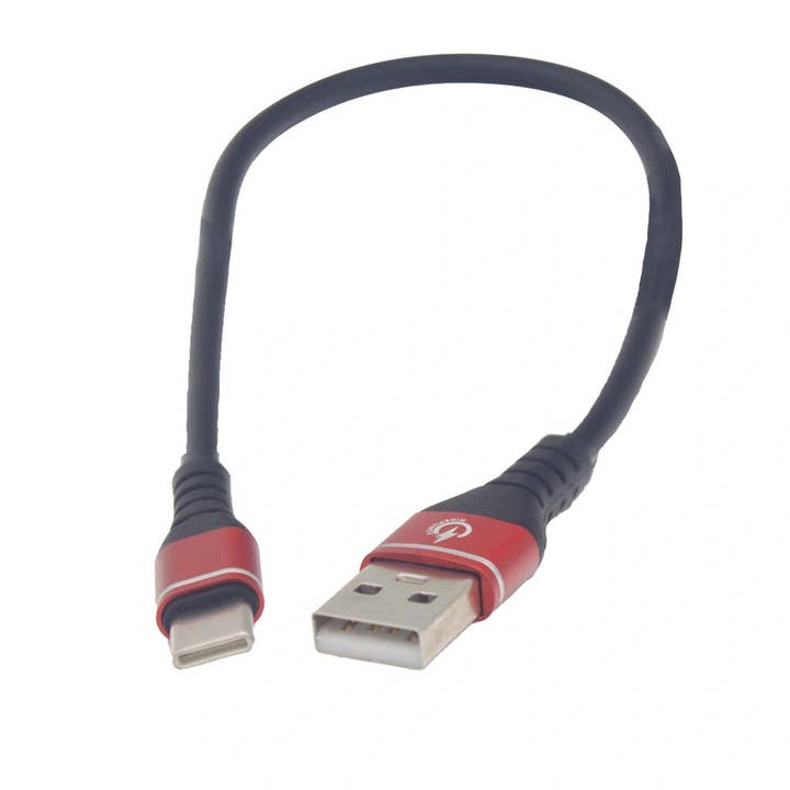 12" High Performance Phone Charging Data Cable USB-A /USB-C for wholesale by RidePower