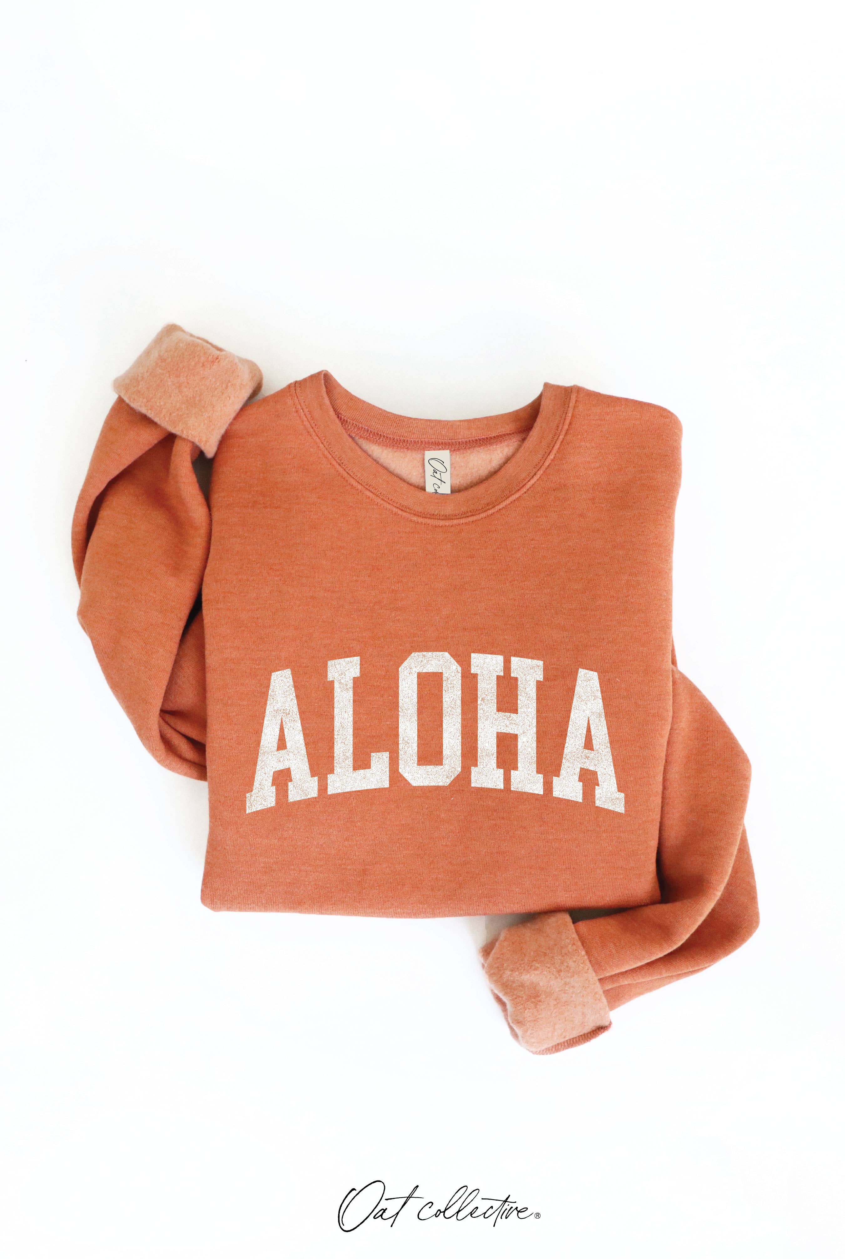 OAT COLLECTIVE – Engroshandel Grafisk Sweatshirt - Dame – ALOHA Grafisk Sweatshirt17