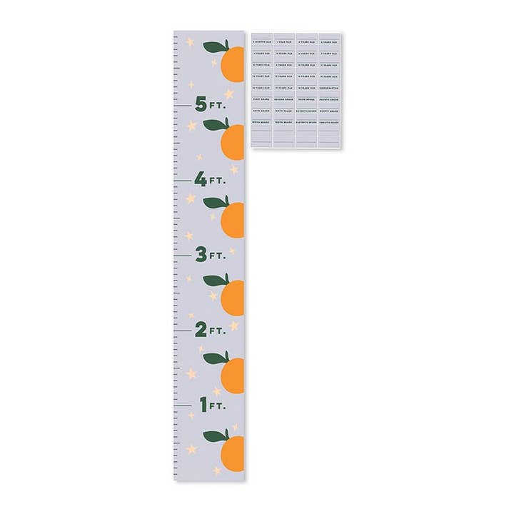 LITTLE DARLING Growth Chart with Stickers for wholesale by C.R.Gibson Signature